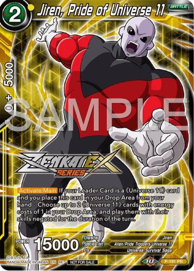 Jiren Pride of Universe 11 Event Pack 15 P-191 Promotion Cards Dragonball Super card