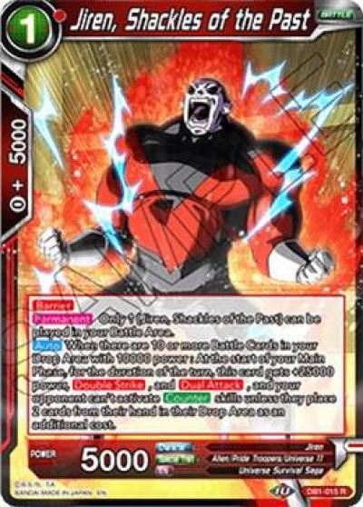 Jiren Shackles of the Past DB1-015 Draft Box 04 - Dragon Brawl Dragonball Super card