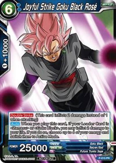Joyful Strike Goku Black Rose Non Foil Version P-015 Promotion Cards Dragonball Super card