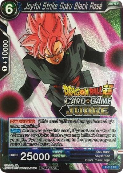 Joyful Strike Goku Black Rose P-015 Judge Promotion Cards Dragonball Super card
