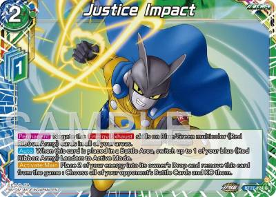 Justice Impact BT27-124 History of Z Dragonball Super card