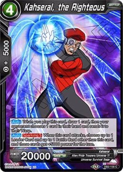 Kahseral the Righteous DB2-158 Draft Box 05 - Divine Multiverse Dragonball Super card