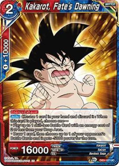 Kakarot Fates Dawning DB3-127 Draft Box 06 - Giant Force Dragonball Super card