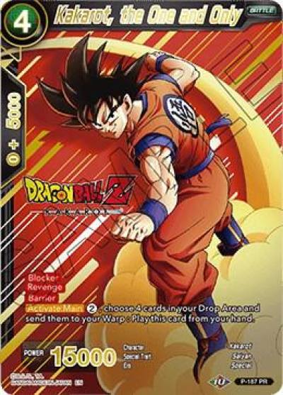 Kakarot the One and Only P-187 Promotion Cards Dragonball Super card