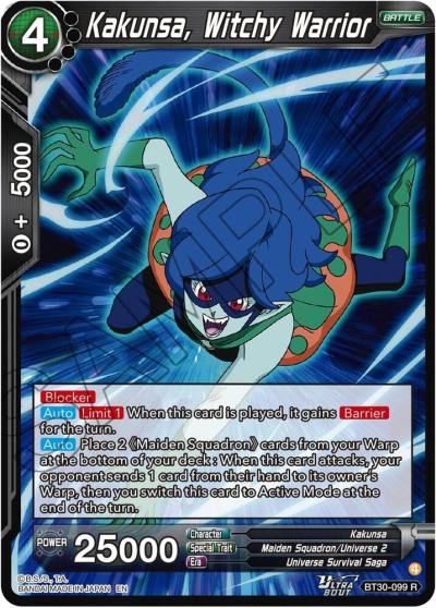 Kakunsa Witchy Warrior BT30-099 Three Glorious Fighters Dragonball Super card