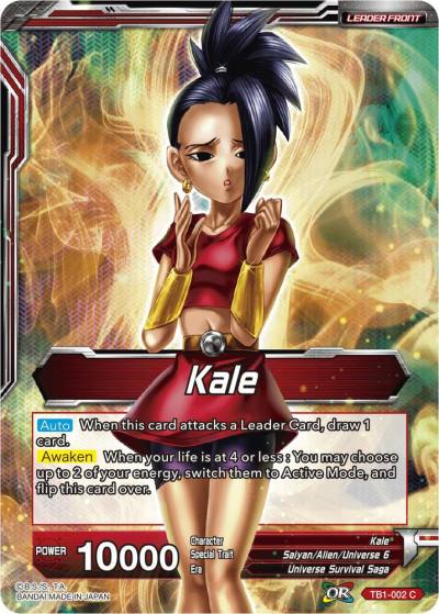 Kale Lady of Destruction Kale Foil TB1-002 Tournament of Power Dragonball Super card