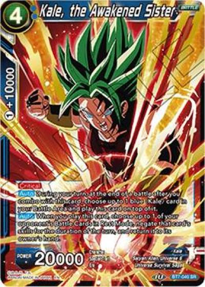 Kale the Awakened Sister BT7-040 Assault of the Saiyans Dragonball Super card