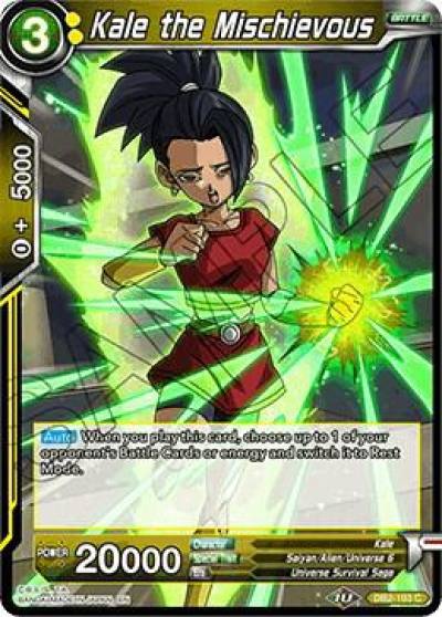 Kale the Mischievous DB2-103 Draft Box 05 - Divine Multiverse Dragonball Super card