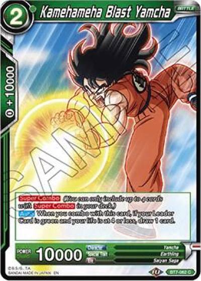 Kamehameha Blast Yamcha BT7-062 Assault of the Saiyans Dragonball Super card
