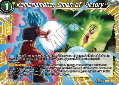 Kamehameha Omen of Victory BT23-103 Perfect Combination Dragonball Super card