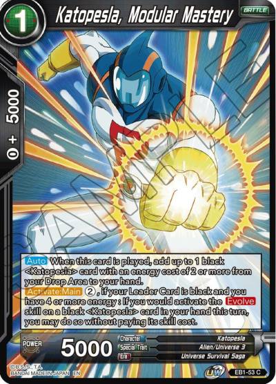 Katopesla Modular Mastery Foil EB1-53 Battle Evolution Booster Dragonball Super card