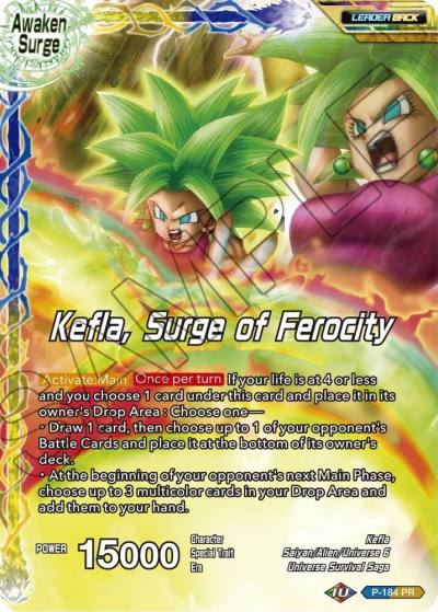 Kefla Kefla Surge of Ferocity P-184 Mythic Booster Dragonball Super card