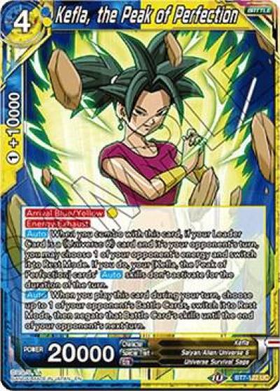 Kefla the Peak of Perfection BT7-122 Assault of the Saiyans Dragonball Super card