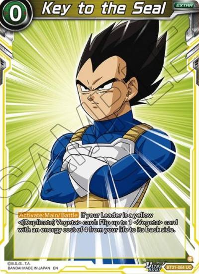 Key to the Seal BT31-084 Impact Beyond Dimensions Dragonball Super card