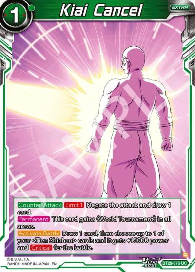 Kiai Cancel BT28-076 Prismatic Clash Dragonball Super card
