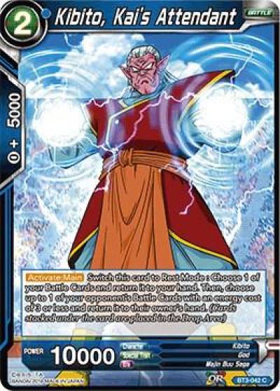 Kibito Kais Attendant Foil BT3-042 Cross Worlds Dragonball Super card