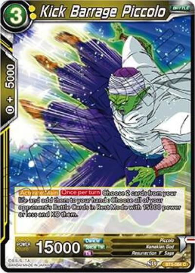 Kick Barrage Piccolo BT5-084 Miraculous Revival Dragonball Super card
