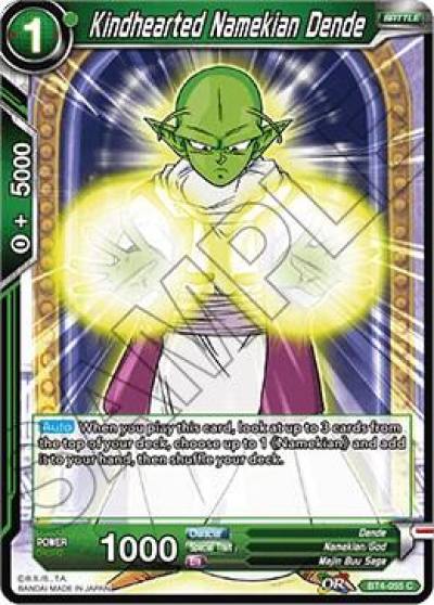 Kindhearted Namekian Dende Foil BT4-055 Colossal Warfare Dragonball Super card