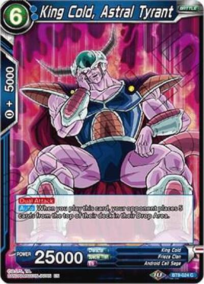 King Cold Astral Tyrant BT9-024 Universal Onslaught Dragonball Super card