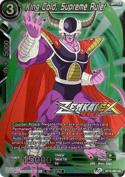 King Cold Supreme Ruler Event Pack 14 BT13-082 Promotion Cards Dragonball Super card
