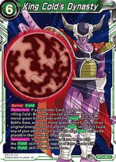 King Colds Dynasty BT13-084 Supreme Rivalry Dragonball Super card