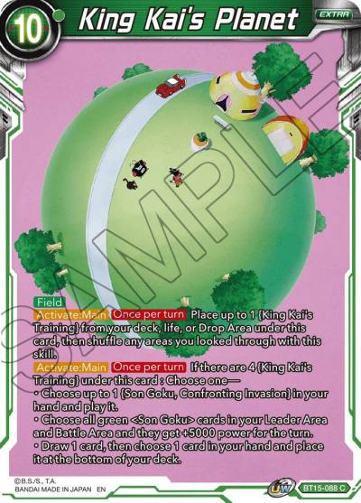 King Kais Planet Foil BT15-088 Saiyan Showdown Dragonball Super card