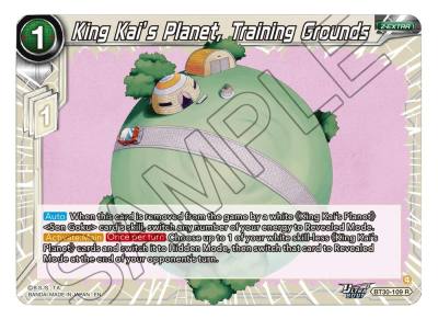 King Kais Planet Training Grounds BT30-109 Three Glorious Fighters Dragonball Super card