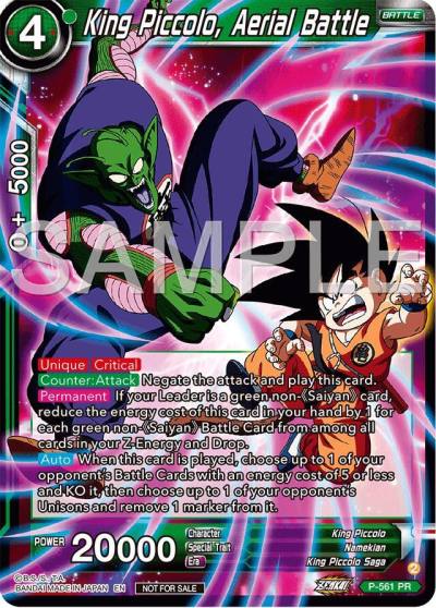 King Piccolo Aerial Battle Championship 2024 Finals Pack P-561 Tournament Promotion Cards Dragonball Super card