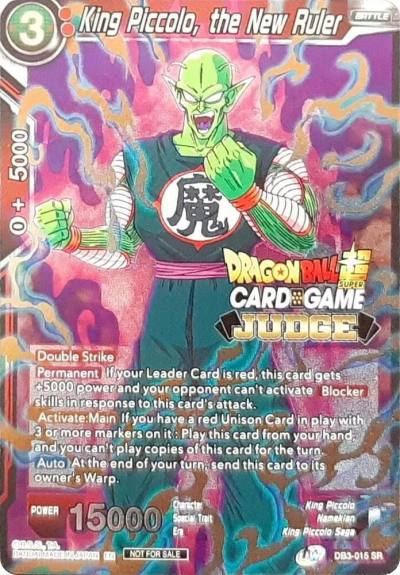 King Piccolo the New Ruler DB3-015 Judge Promotion Cards Dragonball Super card