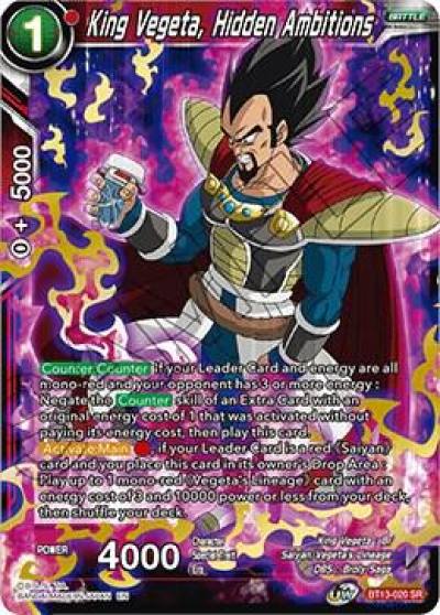 King Vegeta Hidden Ambitions BT13-020 Supreme Rivalry Dragonball Super card