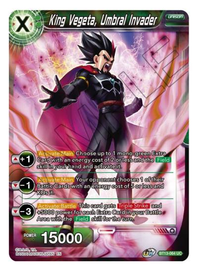 King Vegeta Umbral Invader BT13-064 Supreme Rivalry Dragonball Super card