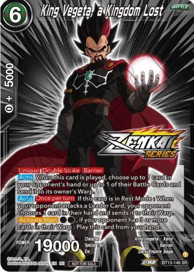 King Vegeta a Kingdom Lost Event Pack 12 BT13-146 Tournament Promotion Cards Dragonball Super card