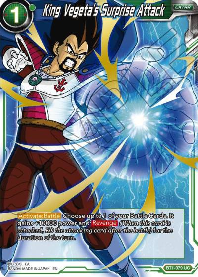 King Vegetas Surprise Attack Alternate Art Foil BT1-079 Special Anniversary Set Dragonball Super card
