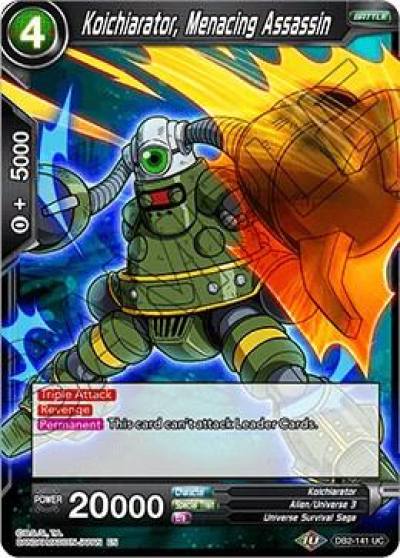 Koichiarator Menacing Assassin Foil DB2-141 Draft Box 05 - Divine Multiverse Dragonball Super card