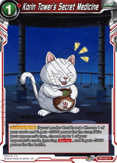 Korin Towers Secret Medicine DB3-022 Draft Box 06 - Giant Force Dragonball Super card