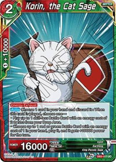 Korin the Cat Sage DB3-117 Draft Box 06 - Giant Force Dragonball Super card
