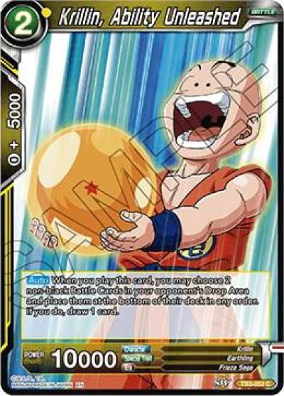 Krillin Ability Unleashed TB3-052 Clash of Fates Dragonball Super card