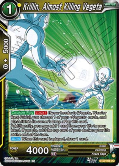 Krillin Almost Killing Vegeta BT29-066 Fearsome Rivals Dragonball Super card