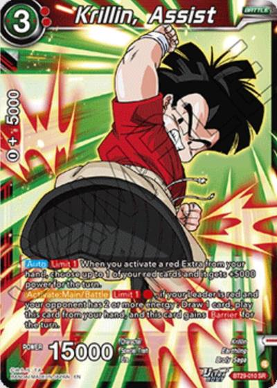 Krillin Assist BT29-010 Fearsome Rivals Dragonball Super card
