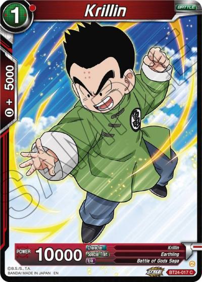Krillin BT24-017 Beyond Generations Dragonball Super card