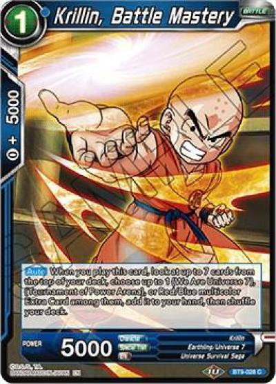 Krillin Battle Mastery BT9-028 Universal Onslaught Dragonball Super card