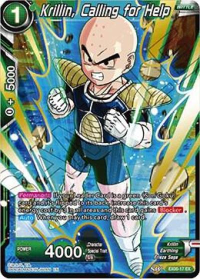 Krillin Calling for Help EX06-17 Special Anniversary Set Dragonball Super card