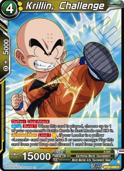 Krillin Challenge BT31-059 Impact Beyond Dimensions Dragonball Super card