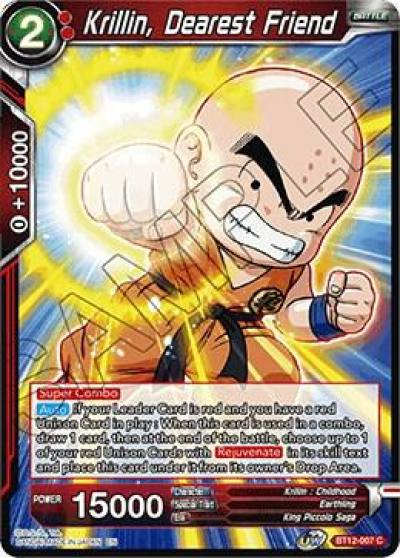 Krillin Dearest Friend BT12-007 Vicious Rejuvenation Dragonball Super card