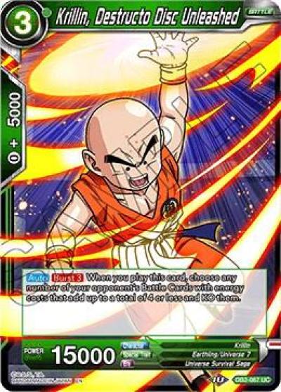 Krillin Destructo Disc Unleashed DB2-067 Draft Box 05 - Divine Multiverse Dragonball Super card