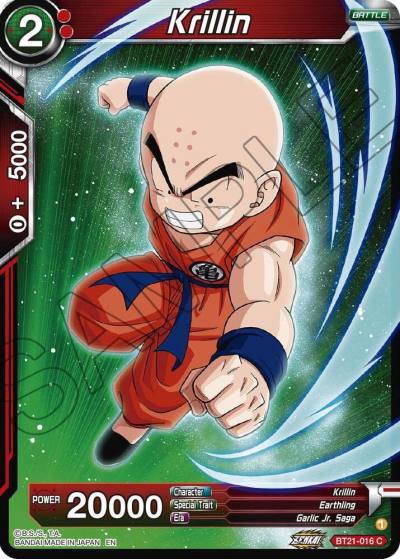 Krillin Foil BT21-016 Wild Resurgence Dragonball Super card