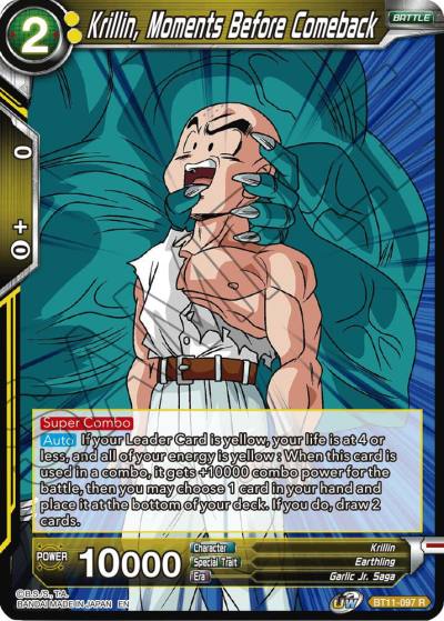 Krillin Moments Before Comeback Foil BT11-097 Vermilion Bloodline Dragonball Super card