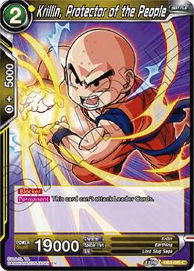 Krillin Protector of the People DB3-085 Draft Box 06 - Giant Force Dragonball Super card