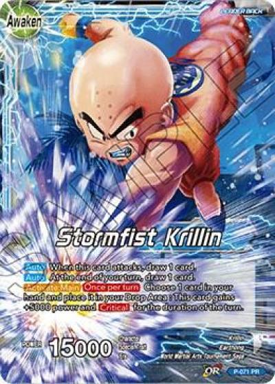 Krillin Stormfist Krillin P-071 Promotion Cards Dragonball Super card