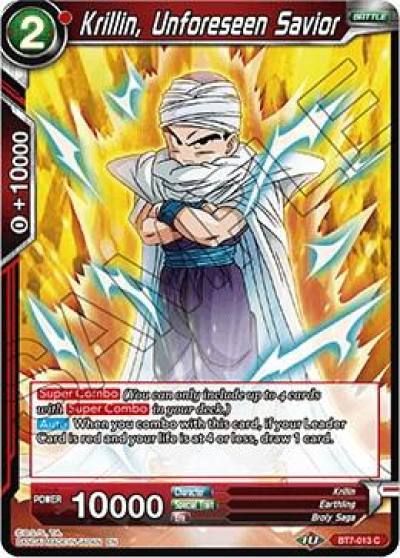 Krillin Unforeseen Savior BT7-013 Assault of the Saiyans Dragonball Super card